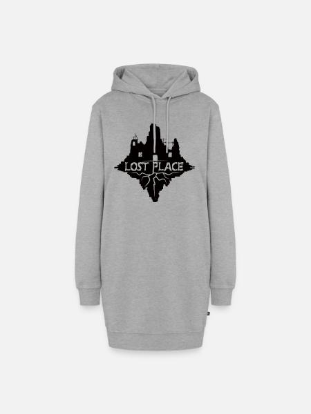 Lost Place - Urbex - Hoodie-Kleid - Grau meliert