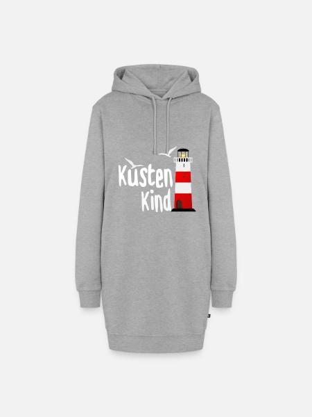 Küstenkind - Hoodie-Kleid - Grau meliert