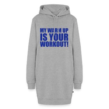 Workout - Hoodie-Kleid - Grau meliert - Vorne - AI Model Female 172 light (172cm)
