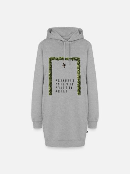 Hahnrupfen Spreewald - Hoodie-Kleid - Grau meliert
