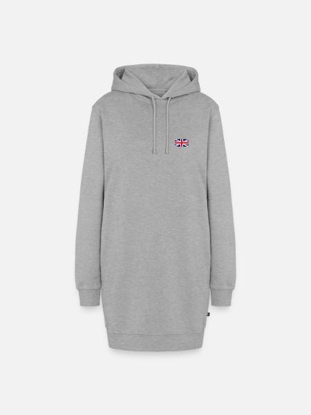 ENGLAND FLAG - Hoodie-Kleid - Grau meliert