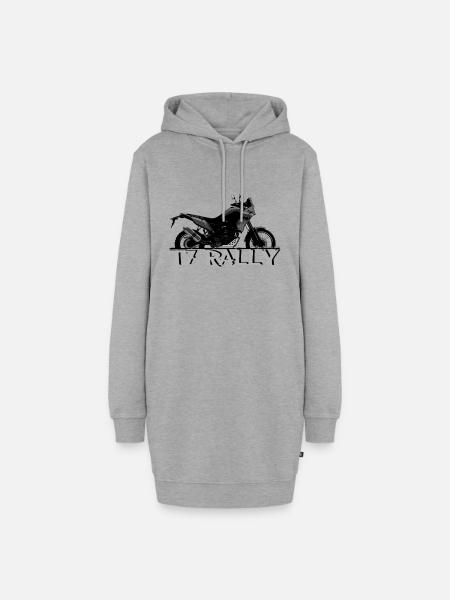 T7RALLY - Hoodie-Kleid - Grau meliert