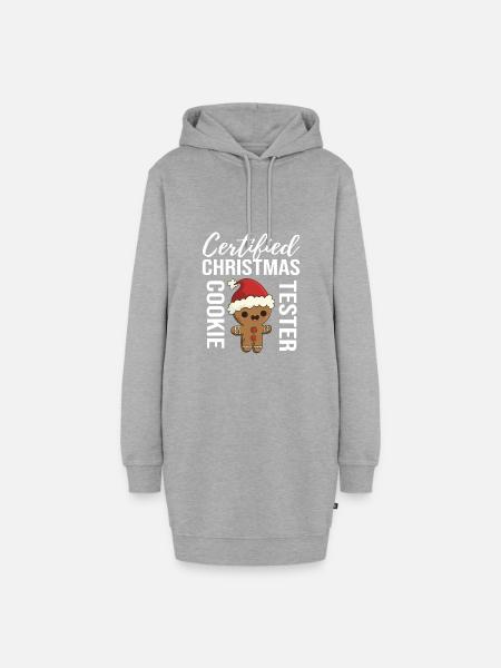 Ugly Christmas - Hoodie-Kleid - Grau meliert