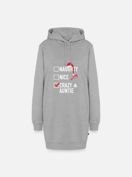 Ugly Christmas - Hoodie-Kleid - Grau meliert