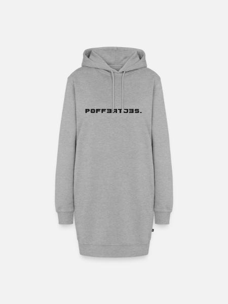 Poffertjes. - Hoodie-Kleid - Grau meliert