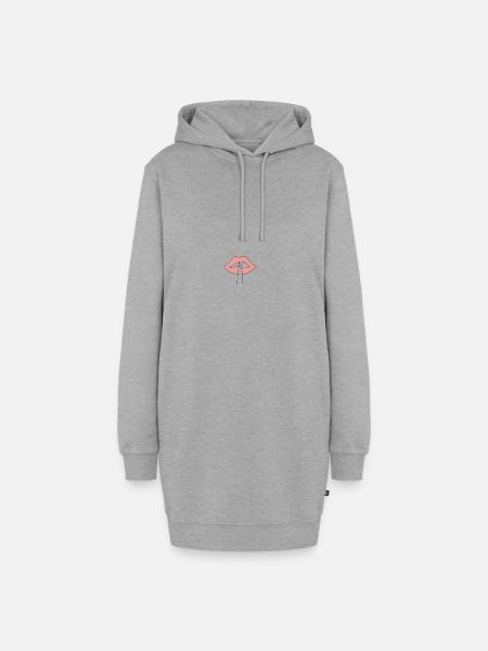 chut... - Hoodie-Kleid - Grau meliert