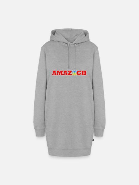 AMAZIGH - Hoodie-Kleid - Grau meliert