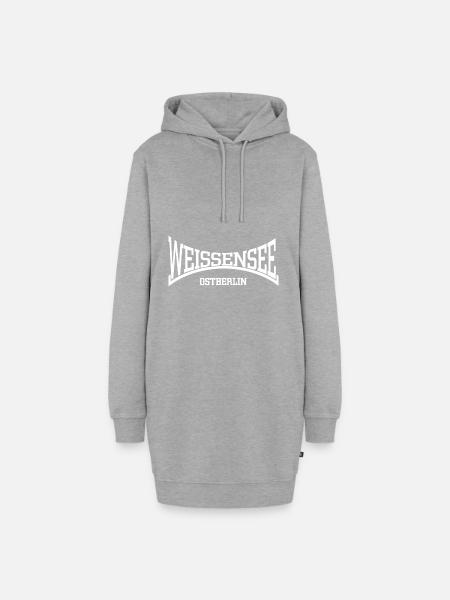 Weissensee Ostberlin - Hoodie-Kleid - Grau meliert