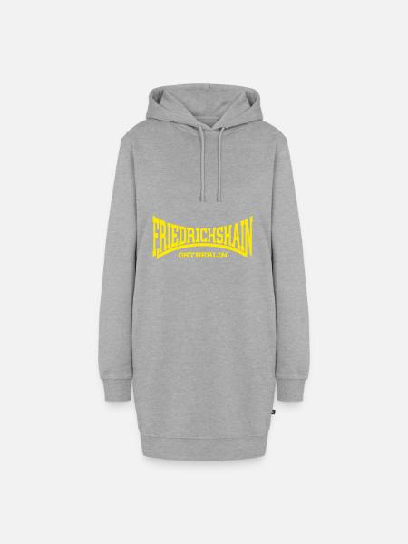 Friedrichshain Ostberlin - Hoodie-Kleid - Grau meliert