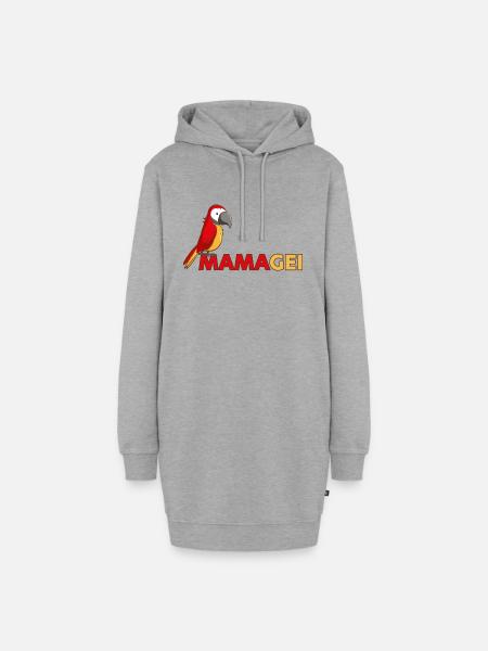 MAMAGEI - Hoodie-Kleid - Grau meliert