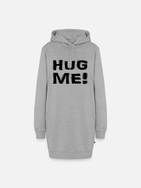 Hug me! - Hoodie-Kleid - Grau meliert