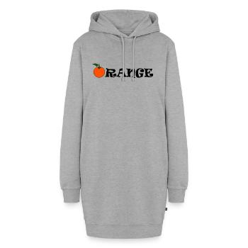 Orange - Hoodie-Kleid - Grau meliert - Vorne - AI Model Female 172 light (172cm)