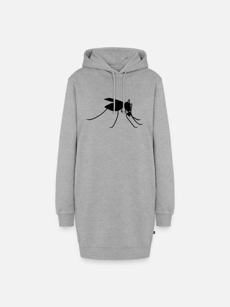 Schnake / gnat 1c - Hoodie-Kleid - Grau meliert