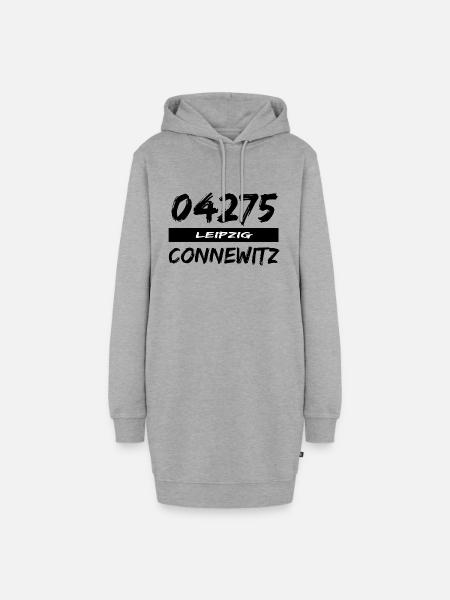 04275 Leipzig Connewitz tshirt - Hoodie-Kleid - Grau meliert