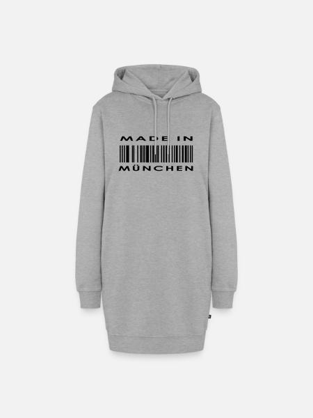 München - Hoodie-Kleid - Grau meliert
