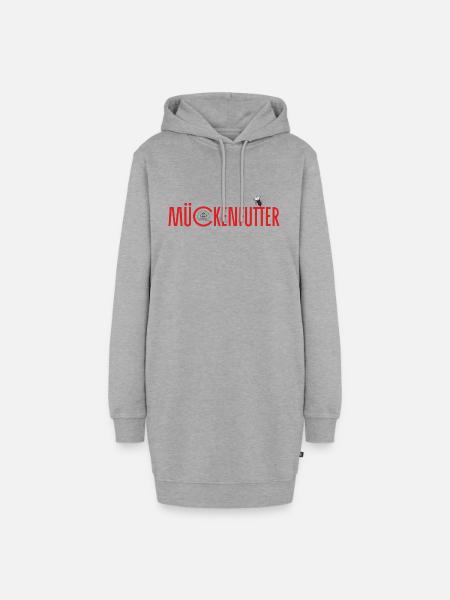 Mückenfutter II - Hoodie-Kleid - Grau meliert