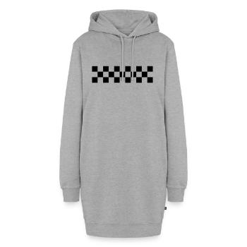 Ziel - Hoodie-Kleid - Grau meliert - Vorne - AI Model Female 172 light (172cm)