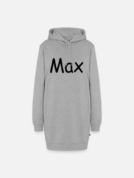 max - Hoodie-Kleid - Grau meliert