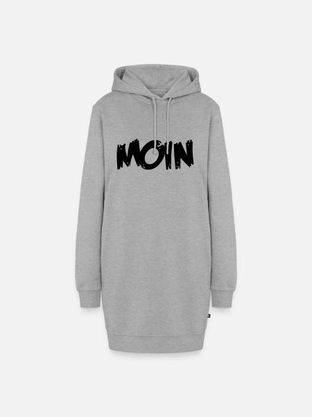 moin - Hoodie-Kleid - Grau meliert