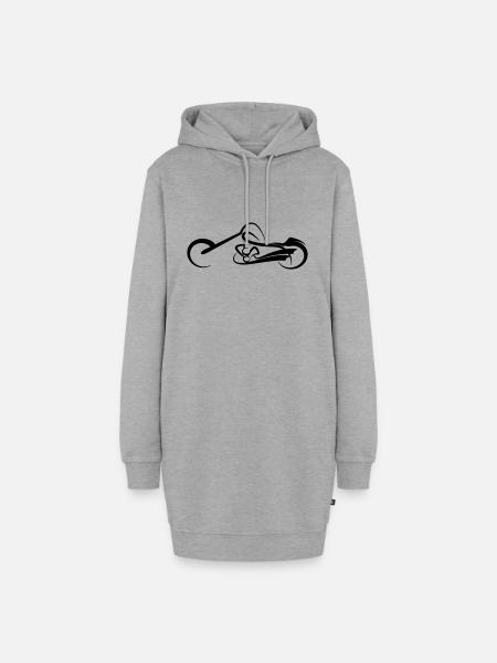 Chopper - Hoodie-Kleid - Grau meliert