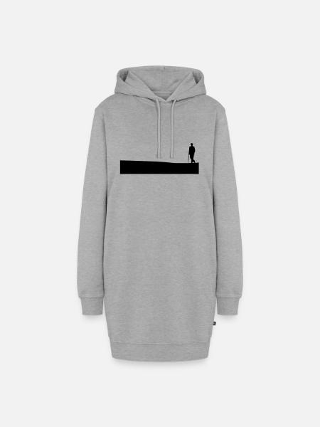 Sherlock Holmes - Hoodie-Kleid - Grau meliert