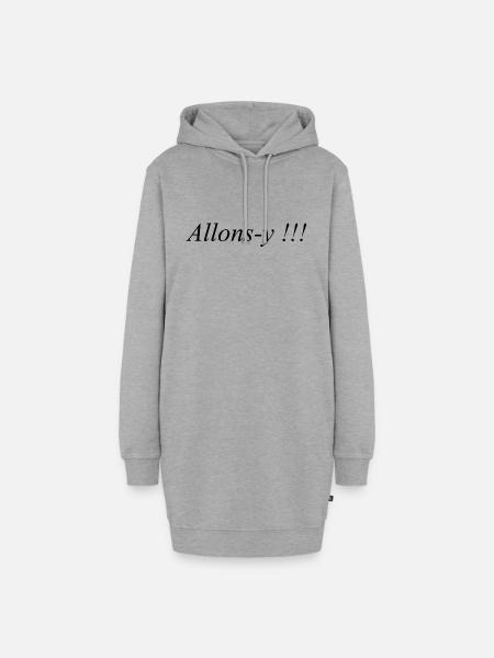 Doctor Who Allonsy - Hoodie-Kleid - Grau meliert