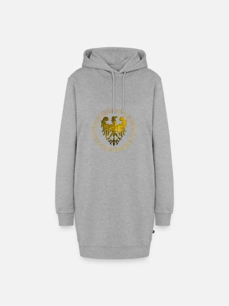 t-shirt Adler eintracht adler bundes Geschenkidee - Hoodie-Kleid - Grau meliert