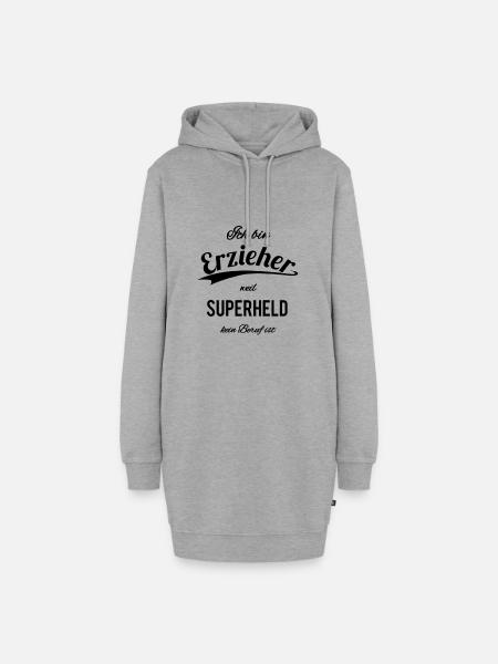 Erzieher - Hoodie-Kleid - Grau meliert