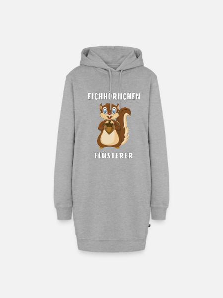 EICHHÖRNCHEN FLÜSTERER - Hoodie-Kleid - Grau meliert