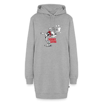 Lucky Luke Knallharter Cowboy - Hoodie-Kleid - Grau meliert - Vorne - AI Model Female 172 light (172cm)