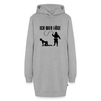 BÖSE - Hoodie-Kleid - Grau meliert - Vorne - AI Model Female 172 light (172cm)