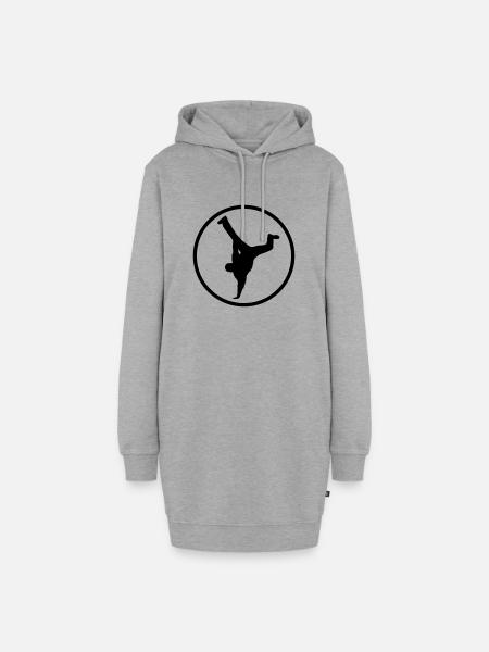 Magnetic Jam Emblem - Hoodie-Kleid - Grau meliert