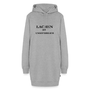 Lachen - Hoodie-Kleid - Grau meliert - Vorne - AI Model Female 172 light (172cm)