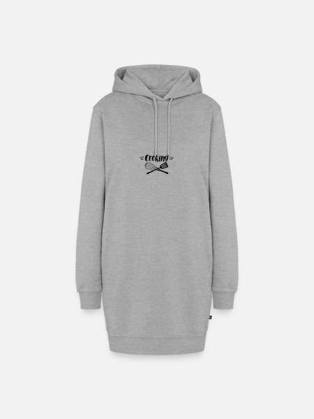 Kochen - Hoodie-Kleid - Grau meliert