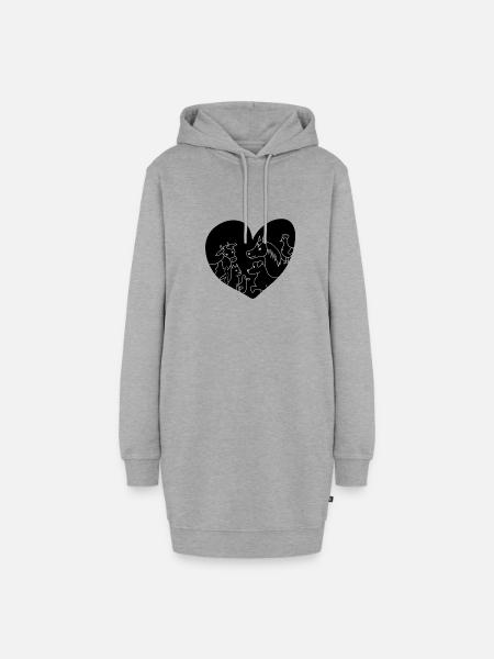 Animals - Hoodie-Kleid - Grau meliert