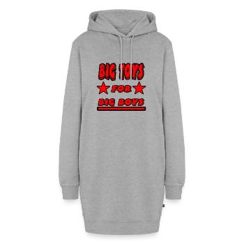 Big Toys - Hoodie-Kleid - Grau meliert - Vorne - AI Model Female 172 light (172cm)