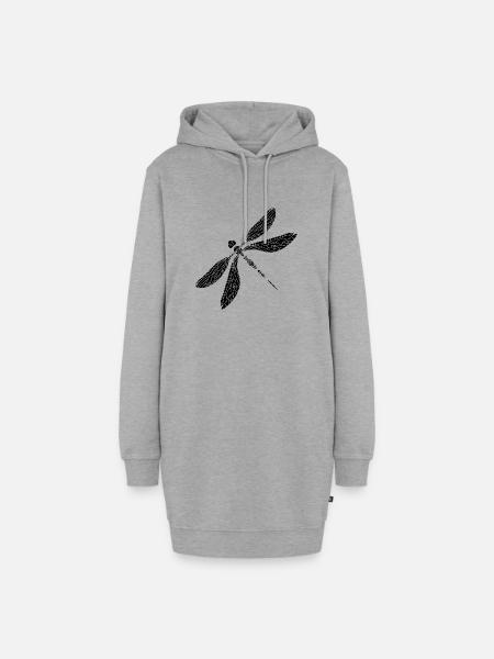 Libelle - Hoodie-Kleid - Grau meliert