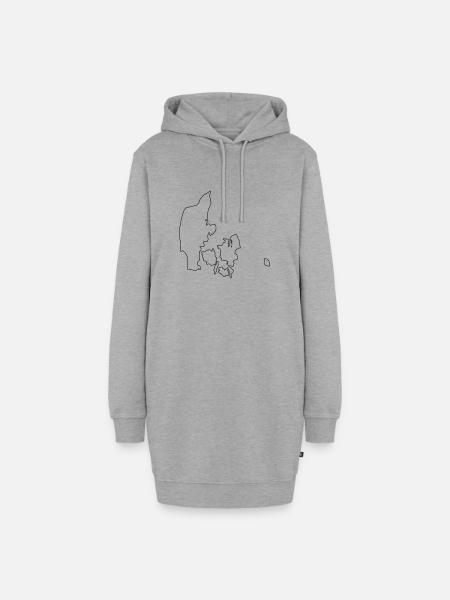 denmark,dänemark - Hoodie-Kleid - Grau meliert