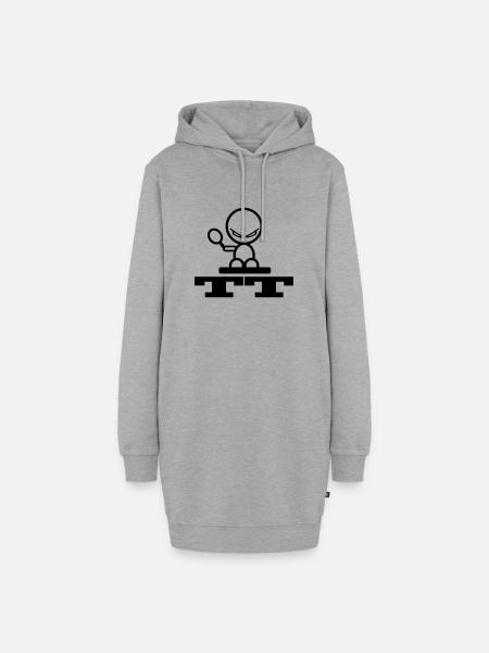 table tennis - Hoodie-Kleid - Grau meliert