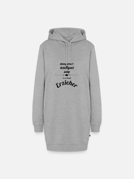 Erzieher - Hoodie-Kleid - Grau meliert