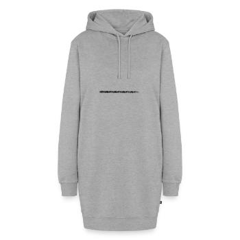struktur Linie - Hoodie-Kleid - Grau meliert - Vorne - AI Model Female 172 light (172cm)