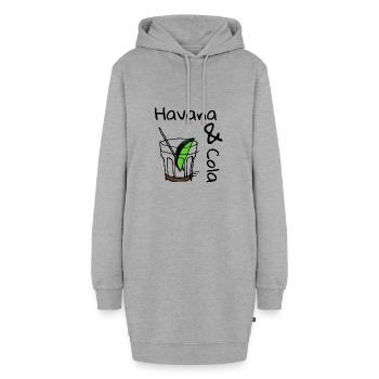 Havana und Cola. Havana & Cola - Hoodie-Kleid - Grau meliert - Vorne - AI Model Female 172 light (172cm)