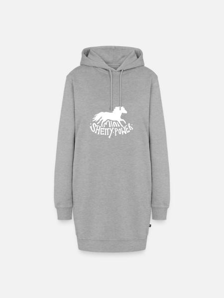 Shetty Power - Hoodie-Kleid - Grau meliert