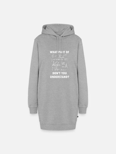 Mathematiker Geschenk Mathe Lehrer Nerd Science - Hoodie-Kleid - Grau meliert