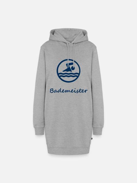Bademeister - Hoodie-Kleid - Grau meliert