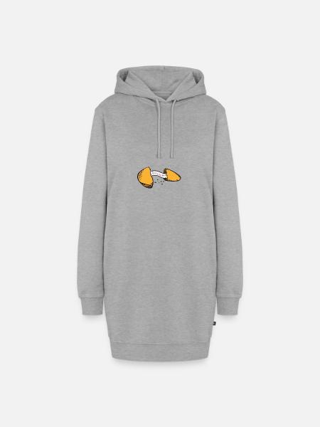 Unglück - Hoodie-Kleid - Grau meliert