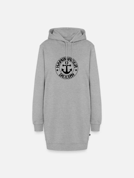 Hamburger Deern - Hoodie-Kleid - Grau meliert