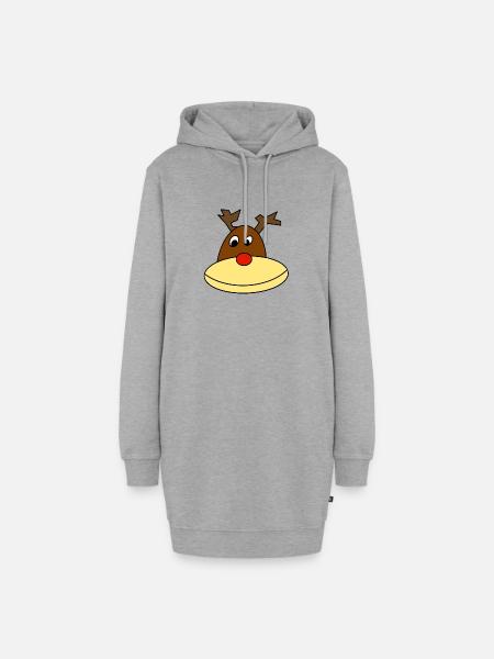 Rendier - Hoodie-Kleid - Grau meliert