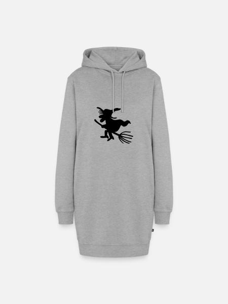hexe - Hoodie-Kleid - Grau meliert