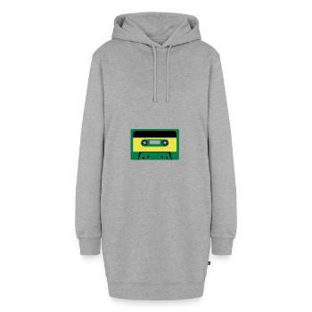 kassette - Hoodie-Kleid - Grau meliert - Vorne - AI Model Female 172 light (172cm)